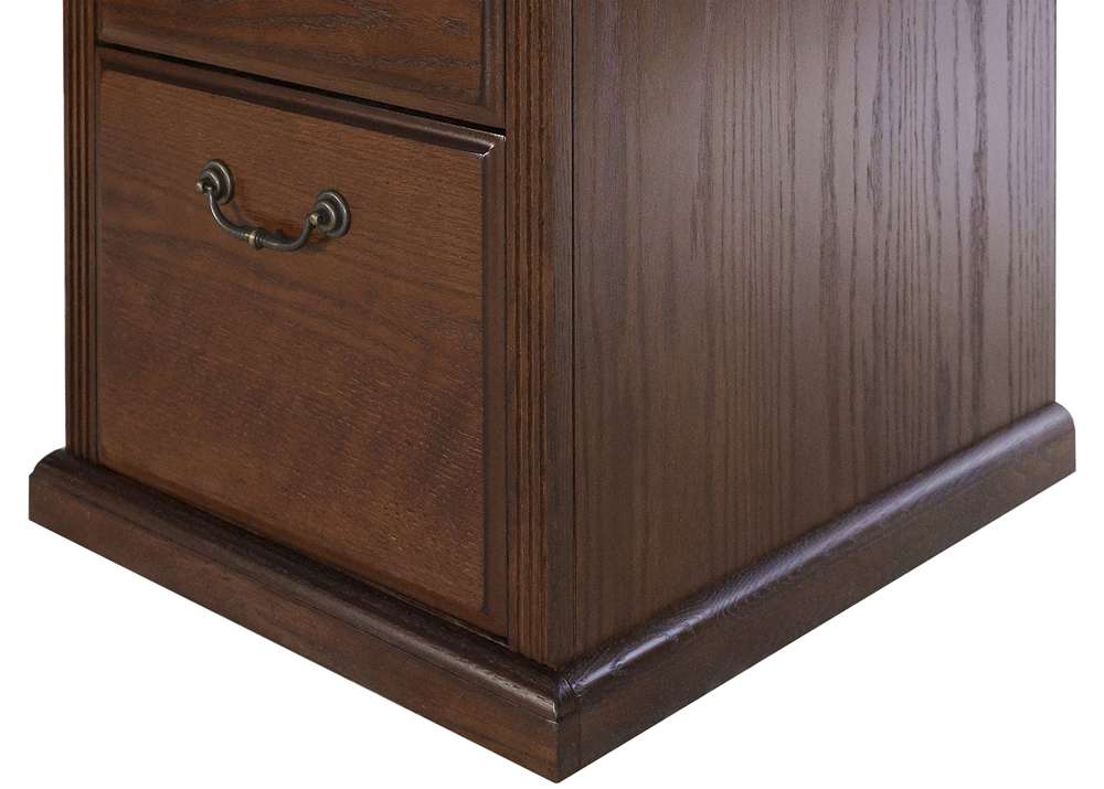 Martin Furniture  -  Huntington Oxford Four Drawer File Cabinet, Brown  - IMHO204B veiw 3