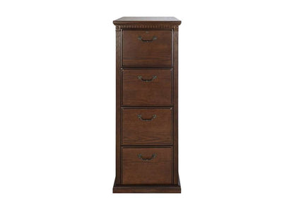 Martin Furniture  -  Huntington Oxford Four Drawer File Cabinet, Brown  - IMHO204B veiw 4
