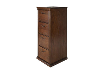 Martin Furniture  -  Huntington Oxford Four Drawer File Cabinet, Brown  - IMHO204B veiw 6