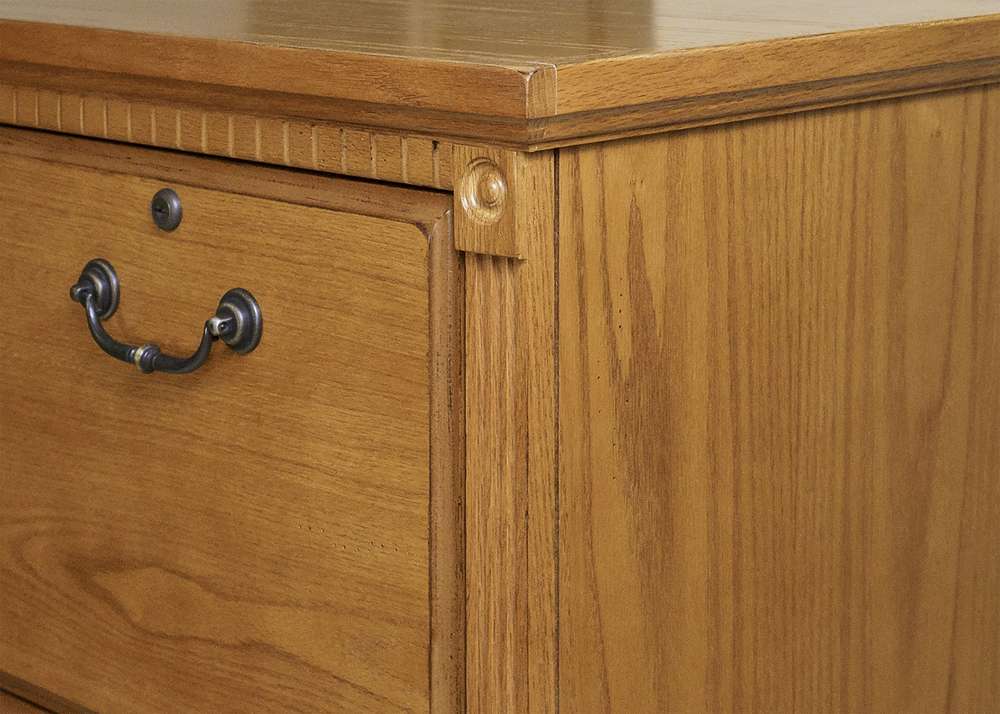 Martin Furniture - Huntington Oxford Four Drawer File Cabinet, Wheat - IMHO204W veiw 3