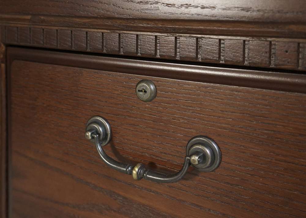 Martin Furniture  -  Huntington Oxford Two Drawer File Cabinet, Brown  - IMHO201B veiw 7