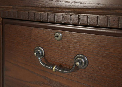 Martin Furniture  -  Huntington Oxford Two Drawer File Cabinet, Brown  - IMHO201B veiw 7