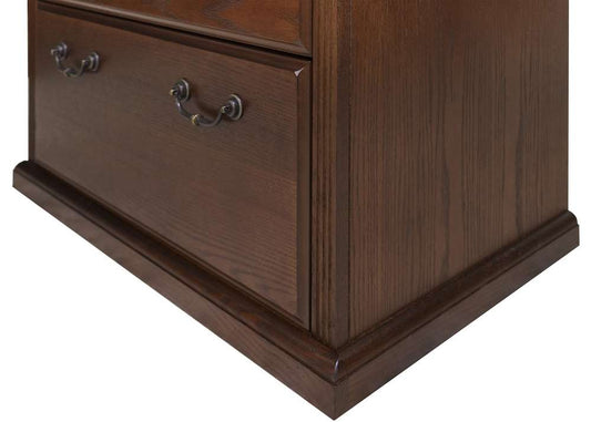 Martin Furniture  -  Huntington Oxford Two Drawer Lateral File Cabinet, Brown  - IMHO450B veiw 2