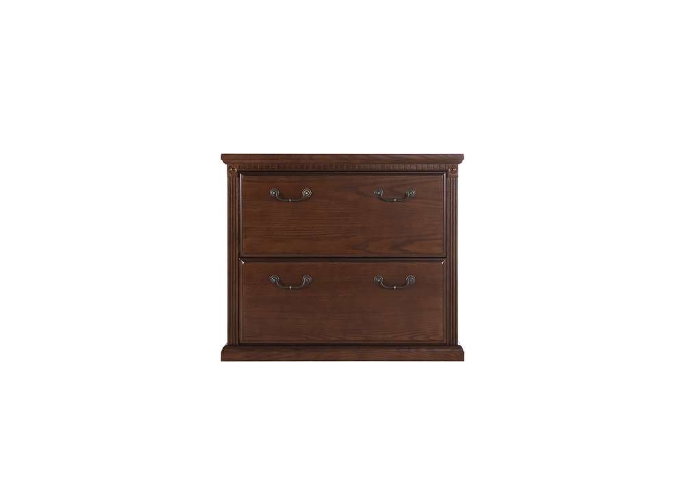Martin Furniture  -  Huntington Oxford Two Drawer Lateral File Cabinet, Brown  - IMHO450B veiw 4
