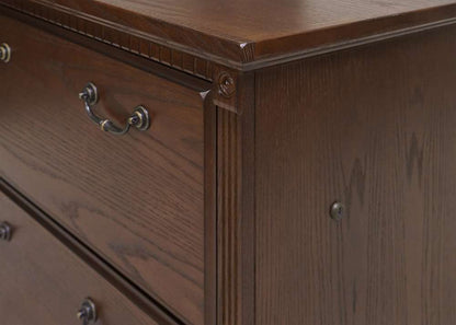 Martin Furniture  -  Huntington Oxford Two Drawer Lateral File Cabinet, Brown  - IMHO450B veiw 6