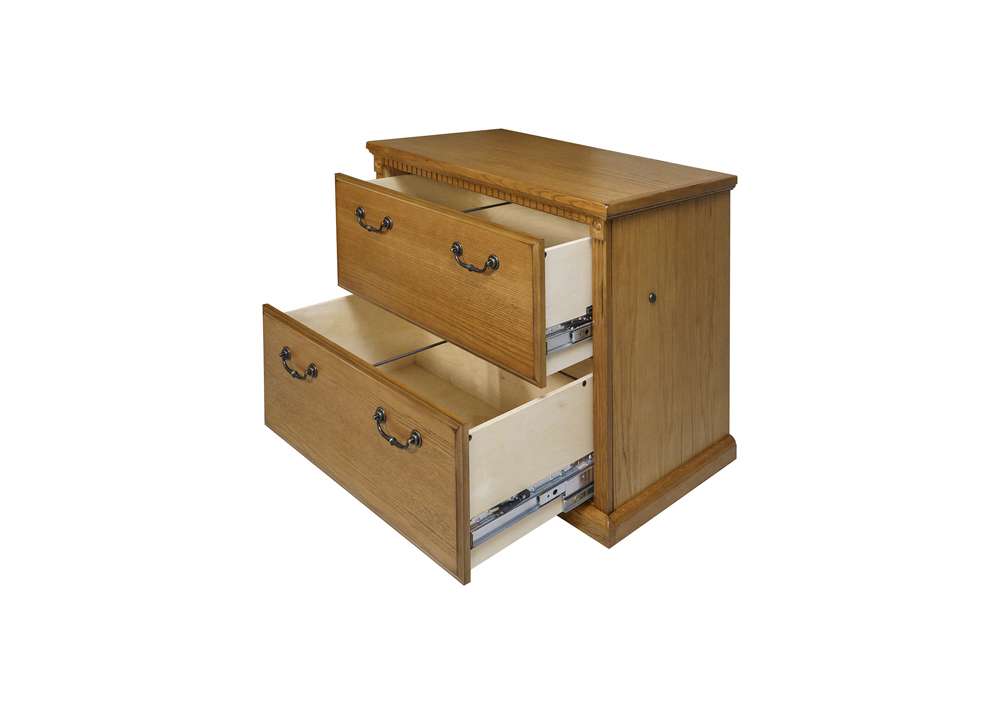 Martin Furniture - Huntington Oxford Two Drawer Lateral File Cabinet, Wheat - IMHO450W veiw 4