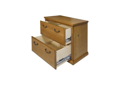 Martin Furniture - Huntington Oxford Two Drawer Lateral File Cabinet, Wheat - IMHO450W veiw 4