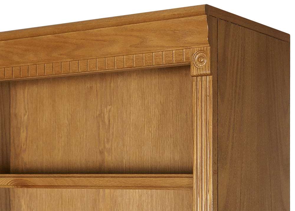 Martin Furniture - Huntington Oxford Wood Bookcase With Doors, Wheat - IMHO3072DW veiw 3