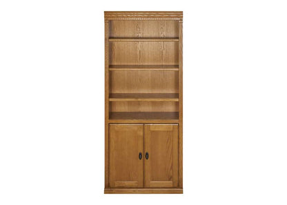 Martin Furniture - Huntington Oxford Wood Bookcase With Doors, Wheat - IMHO3072DW veiw 4