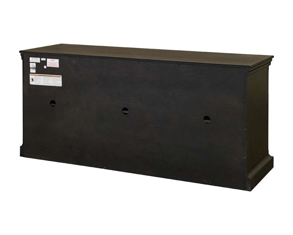 Martin Furniture - Kingston - Traditional 70in TV Console, Wood Accent Cabinet, Entryway Console, Fully Assembled, Dark Brown - IMKN370 veiw 4
