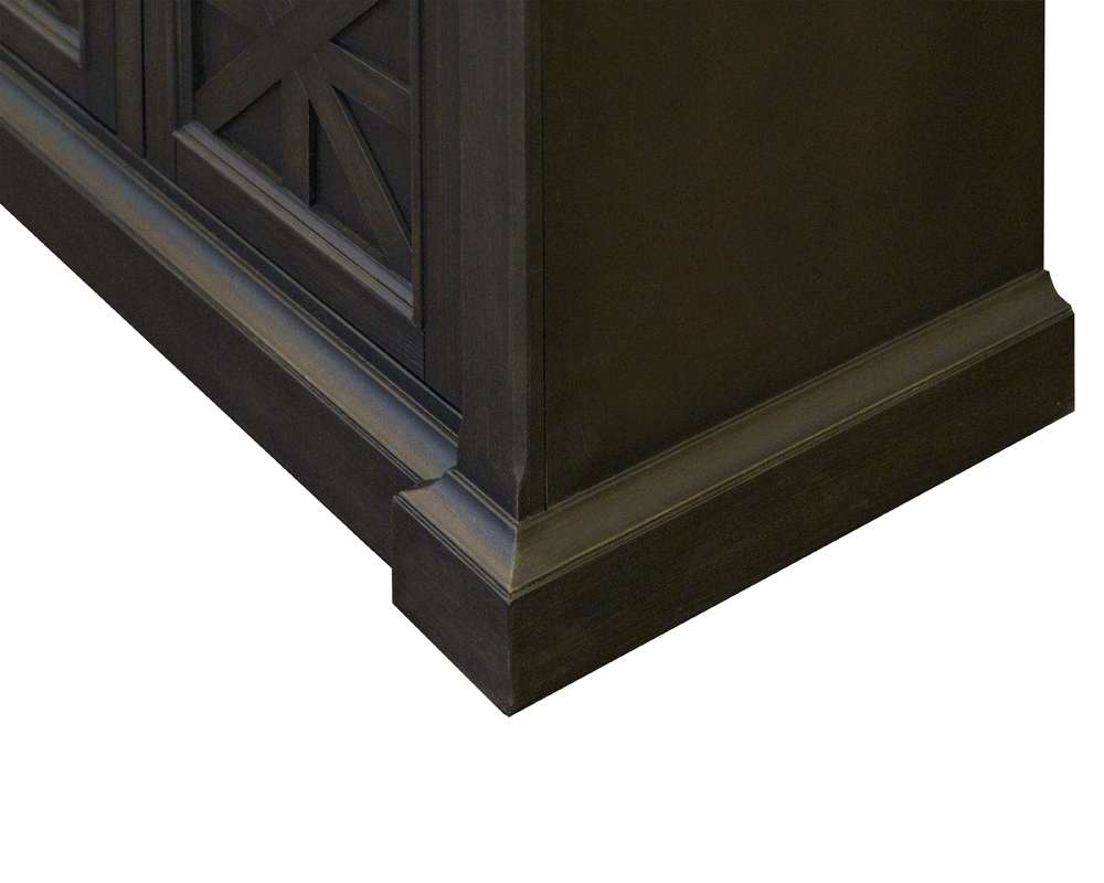 Martin Furniture - Kingston - Traditional 70in TV Console, Wood Accent Cabinet, Entryway Console, Fully Assembled, Dark Brown - IMKN370 veiw 6