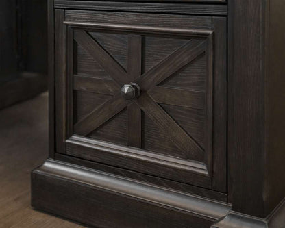 Martin Furniture - Kingston - Traditional Wood Double Pedestal Executive Desk, Writing Table, Office Desk, Fully Assembled, Dark Brown - IMKN680 veiw 12