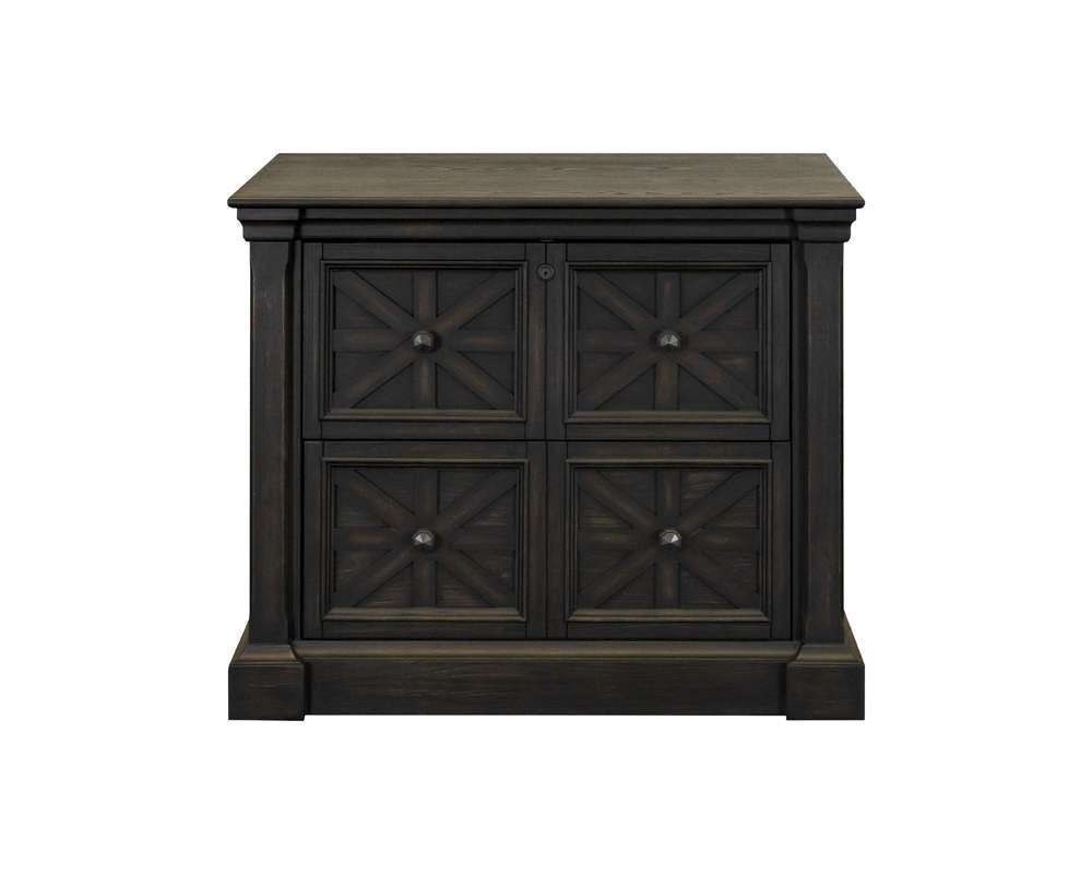 Martin Furniture - Kingston - Traditional Wood Lateral File, Storage File Drawer, Office File Drawer, Fully Assembled Dark Brown - IMKN450 veiw 3