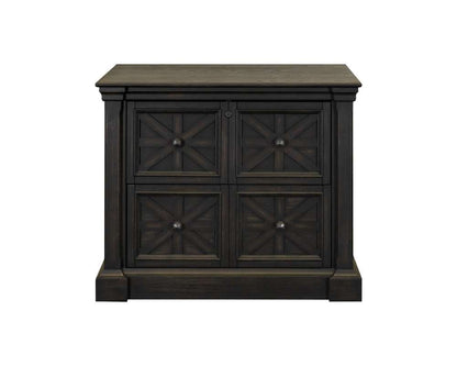 Martin Furniture - Kingston - Traditional Wood Lateral File, Storage File Drawer, Office File Drawer, Fully Assembled Dark Brown - IMKN450 veiw 3