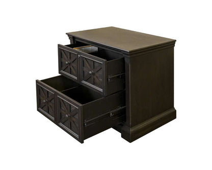 Martin Furniture - Kingston - Traditional Wood Lateral File, Storage File Drawer, Office File Drawer, Fully Assembled Dark Brown - IMKN450 veiw 8