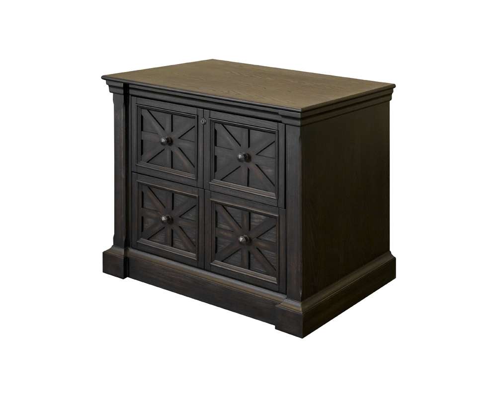 Martin Furniture - Kingston - Traditional Wood Lateral File, Storage File Drawer, Office File Drawer, Fully Assembled Dark Brown - IMKN450 veiw 12