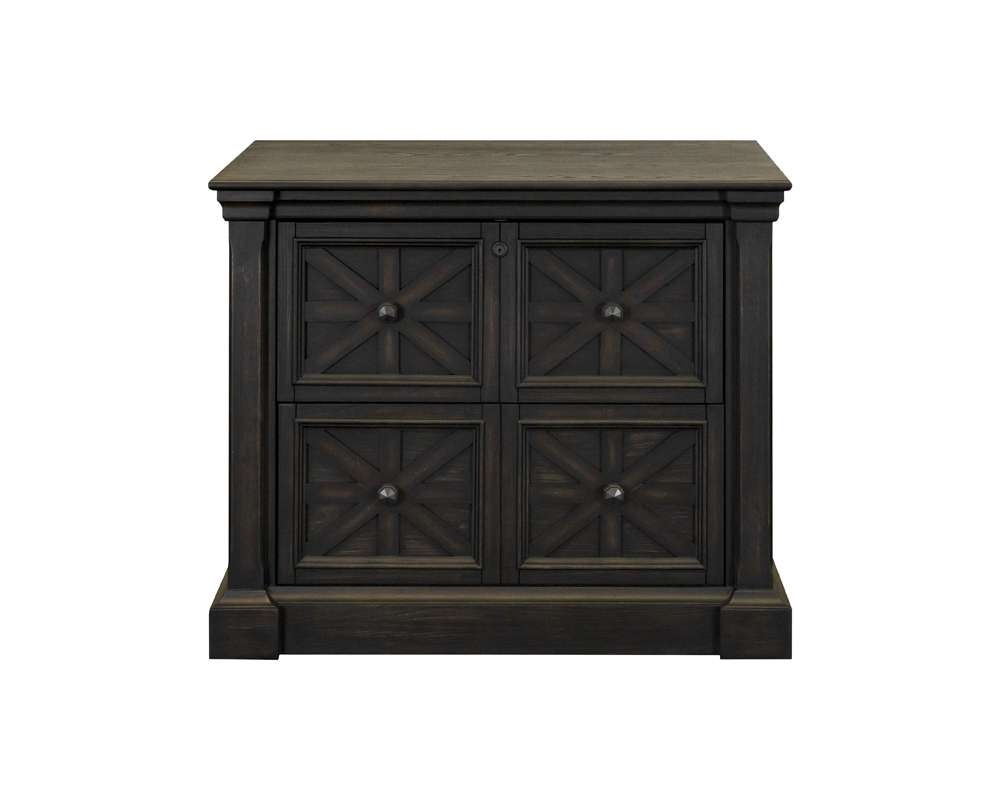 Martin Furniture - Kingston - Traditional Wood Lateral File, Storage File Drawer, Office File Drawer, Fully Assembled Dark Brown - IMKN450 view 3