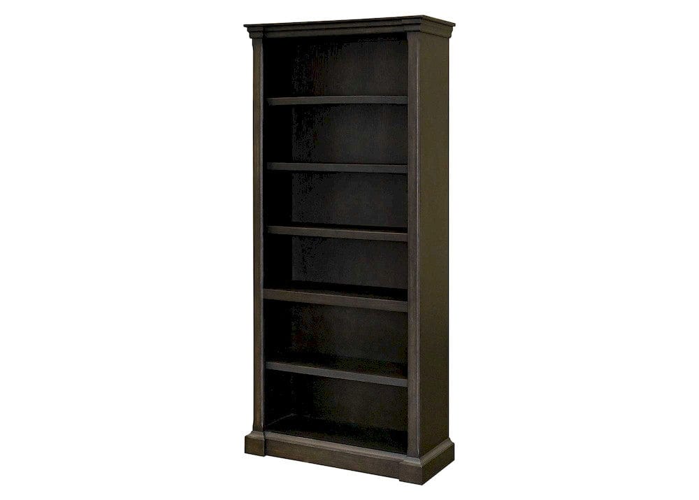 Martin Furniture - Kingston - Traditional Wood Open Bookcase, Office Shelving, Storage Cabinet, Fully Assembled, Dark Brown - IMKN3678 view 1