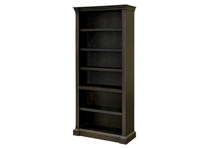 Martin Furniture - Kingston - Traditional Wood Open Bookcase, Office Shelving, Storage Cabinet, Fully Assembled, Dark Brown - IMKN3678 view 1