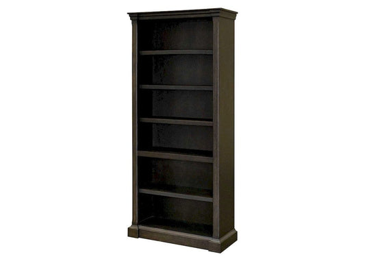 Martin Furniture - Kingston - Traditional Wood Open Bookcase, Office Shelving, Storage Cabinet, Fully Assembled, Dark Brown - IMKN3678 view 1