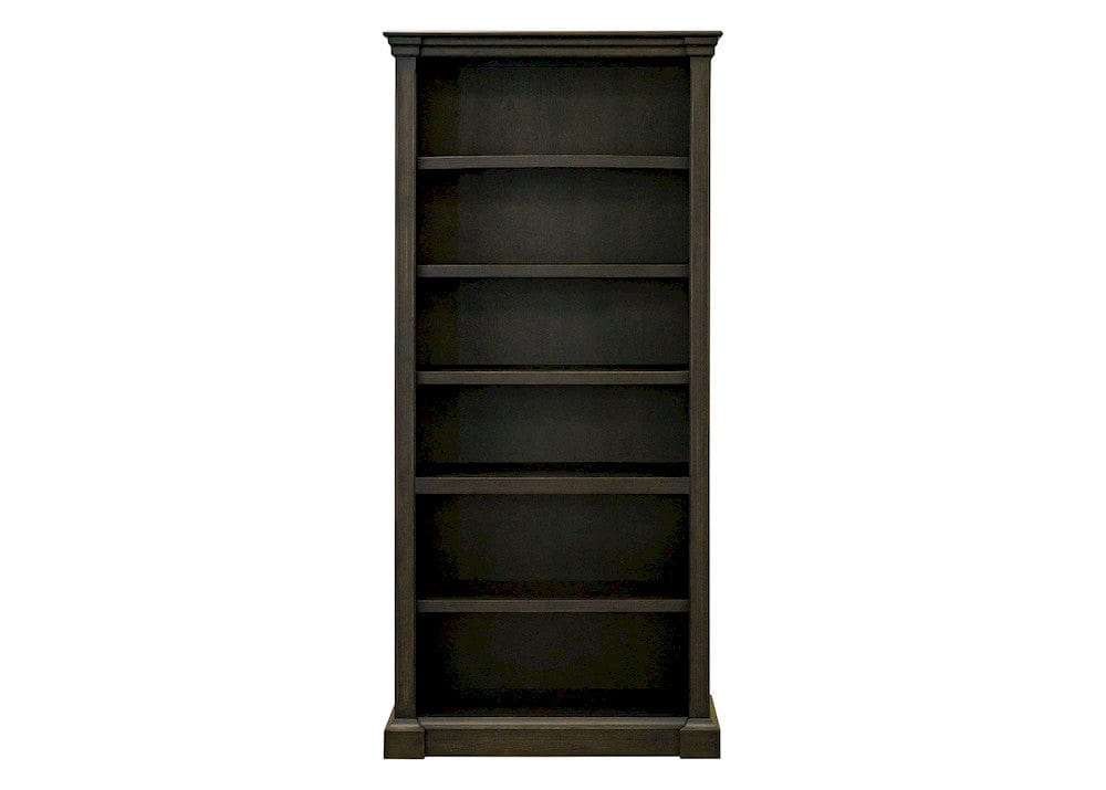 Martin Furniture - Kingston - Traditional Wood Open Bookcase, Office Shelving, Storage Cabinet, Fully Assembled, Dark Brown - IMKN3678 view 2
