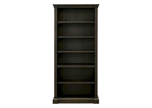Martin Furniture - Kingston - Traditional Wood Open Bookcase, Office Shelving, Storage Cabinet, Fully Assembled, Dark Brown - IMKN3678 view 2