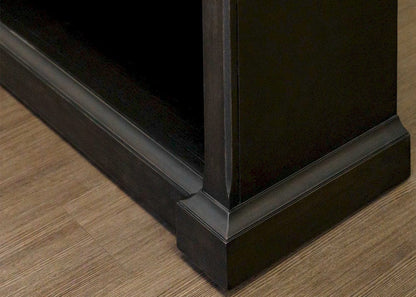 Martin Furniture - Kingston - Traditional Wood Open Bookcase, Office Shelving, Storage Cabinet, Fully Assembled, Dark Brown - IMKN3678 view 3