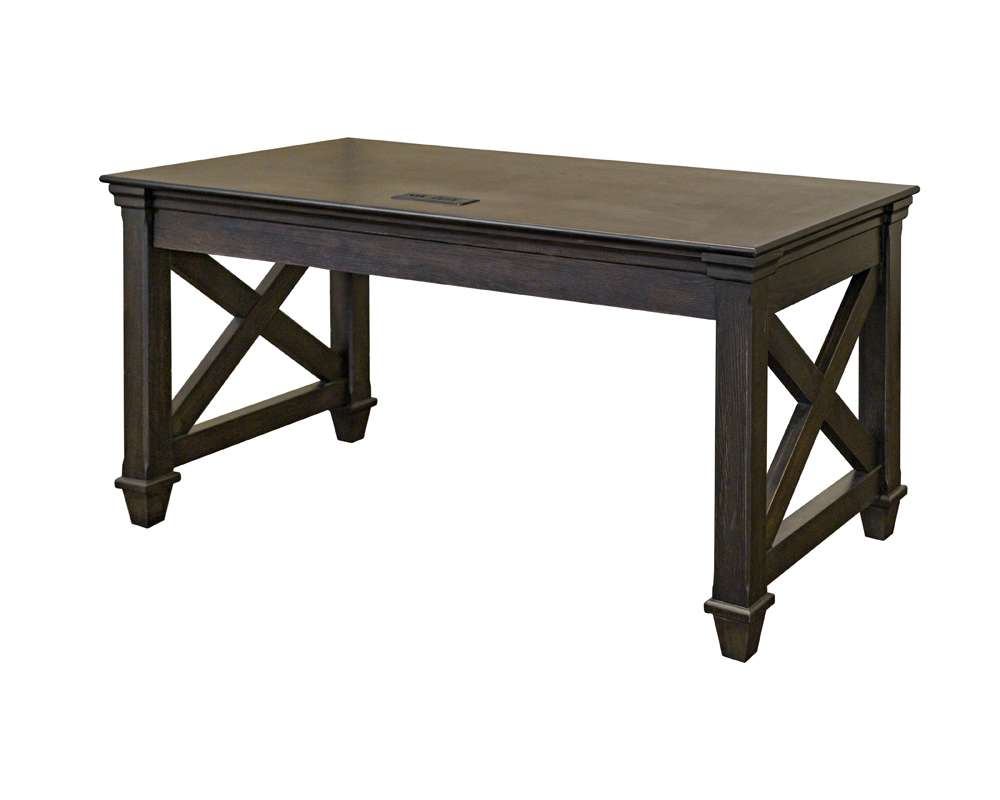 Martin Furniture - Kingston - Traditional Wood Writing Desk, Dark Brown - IMKN384 veiw 4