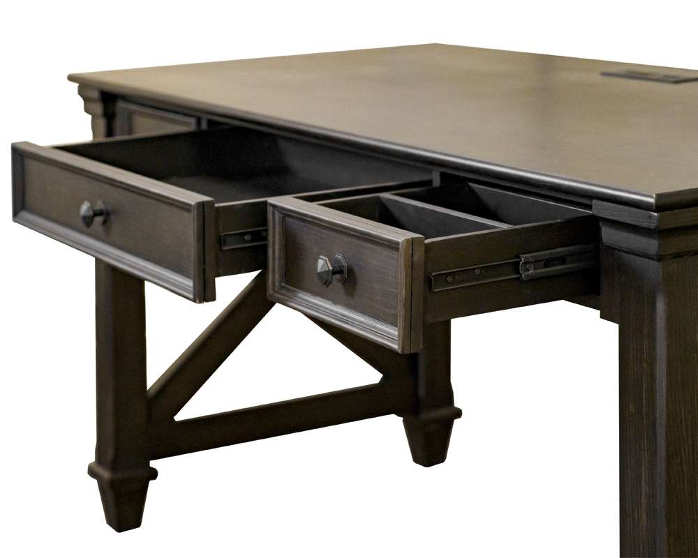 Martin Furniture - Kingston - Traditional Wood Writing Desk, Dark Brown - IMKN384 veiw 8