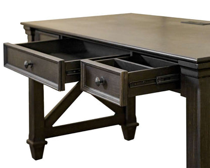 Martin Furniture - Kingston - Traditional Wood Writing Desk, Dark Brown - IMKN384 veiw 8