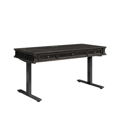Martin Furniture - Kingston - Traditional Wood Electronic Sit/Stand Desk, Standing Desk, Adjustable Desk, Dark Brown - IMKN384T-KIT veiw 3