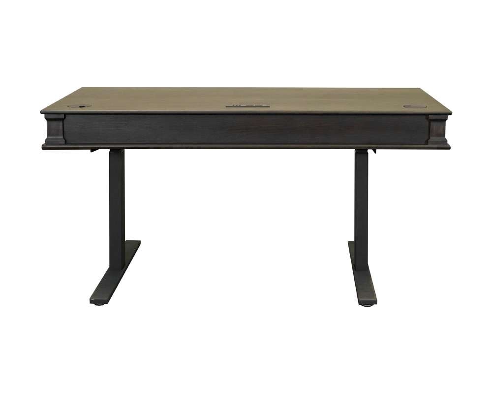 Martin Furniture - Kingston - Traditional Wood Electronic Sit/Stand Desk, Standing Desk, Adjustable Desk, Dark Brown - IMKN384T-KIT veiw 5