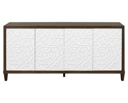 Martin Furniture - Komodo - Modern Wood 70in Console with with doors, TV Stand, Fully Assembled, Brown - IMKO370 veiw 2