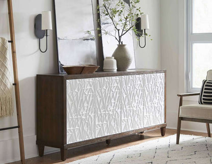 Martin Furniture - Komodo - Modern Wood 70in Console with with doors, TV Stand, Fully Assembled, Brown - IMKO370 veiw 3