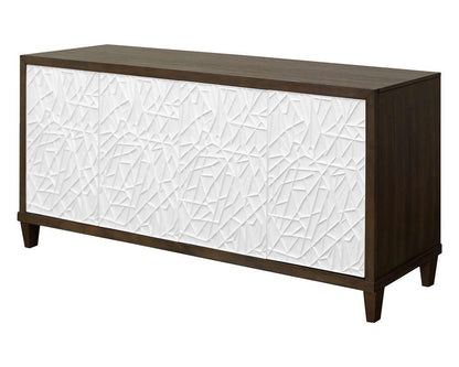 Martin Furniture - Komodo - Modern Wood 70in Console with with doors, TV Stand, Fully Assembled, Brown - IMKO370 veiw 6