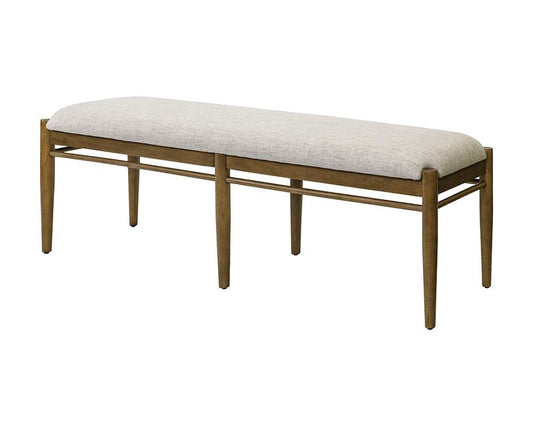 Martin Furniture - Lachlan - Modern Wood Dining Table Bench, Kitchen seat, Fully Assembled, Brown - IMLN60 veiw 1