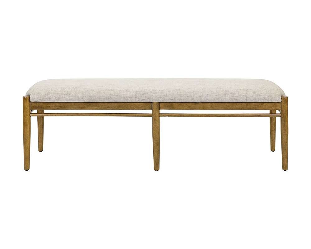 Martin Furniture - Lachlan - Modern Wood Dining Table Bench, Kitchen seat, Fully Assembled, Brown - IMLN60 veiw 3