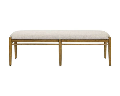 Martin Furniture - Lachlan - Modern Wood Dining Table Bench, Kitchen seat, Fully Assembled, Brown - IMLN60 veiw 3