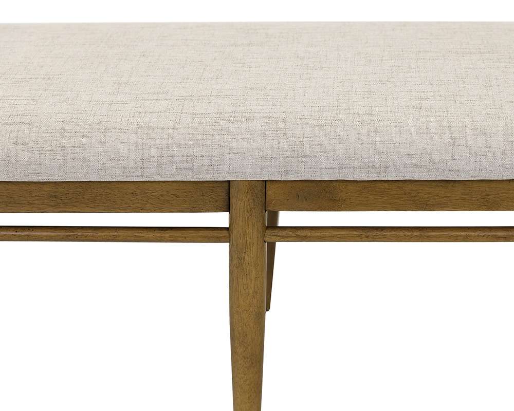 Martin Furniture - Lachlan - Modern Wood Dining Table Bench, Kitchen seat, Fully Assembled, Brown - IMLN60 veiw 5
