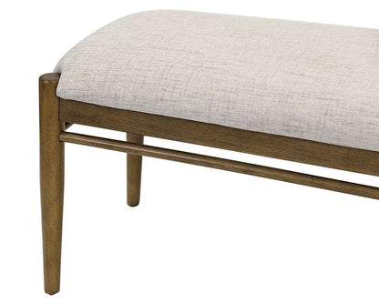 Martin Furniture - Lachlan - Modern Wood Dining Table Bench, Kitchen seat, Fully Assembled, Brown - IMLN60 veiw 6