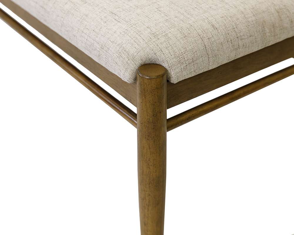 Martin Furniture - Lachlan - Modern Wood Dining Table Bench, Kitchen seat, Fully Assembled, Brown - IMLN60 veiw 8