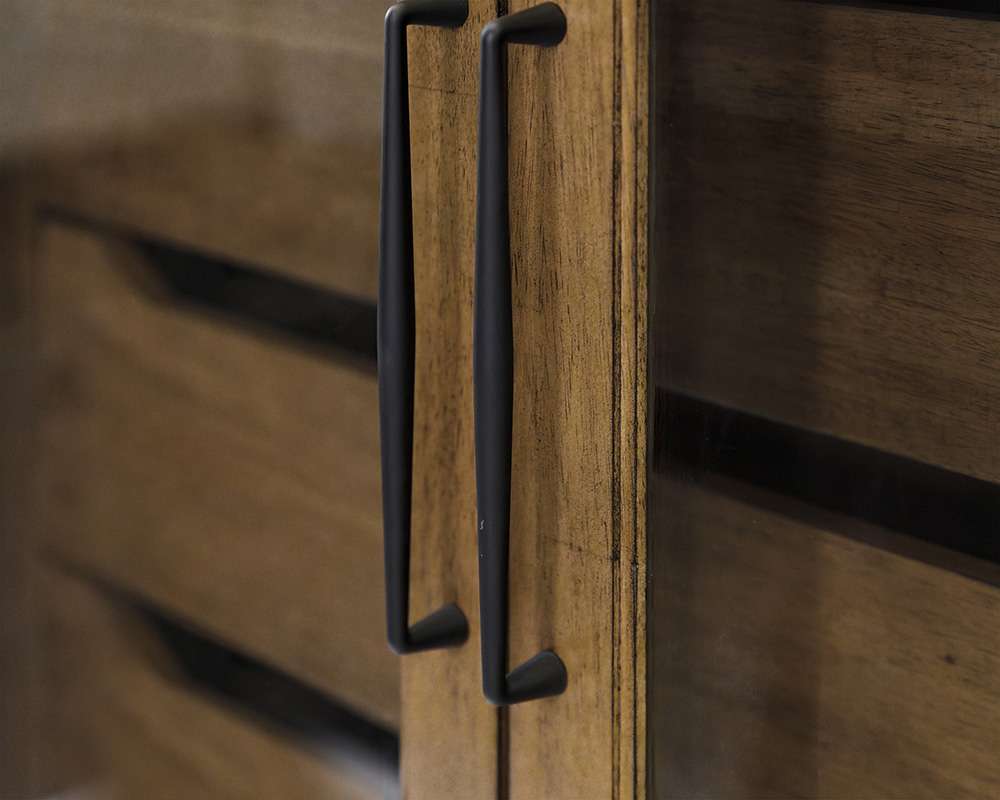 Martin Furniture - Lachlan - Modern Wood Display Cabinet, Dining Storage, Bookcase, Fully Assembled, Brown - IMLN4072 veiw 6