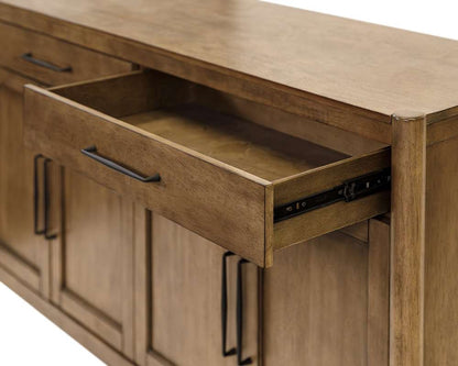 Martin Furniture - Lachlan - Modern Wood Sideboard, Dining Storage, Entertainment Center, TV Stand, Fully Assembled, Brown - IMLN360 veiw 8