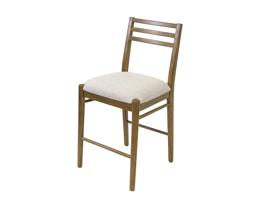 Martin Furniture - Lachlan - Two Wood Modern Counter Height Kitchen Chairs, Dining Seats, Brown - IMLN80KIT2 veiw 2