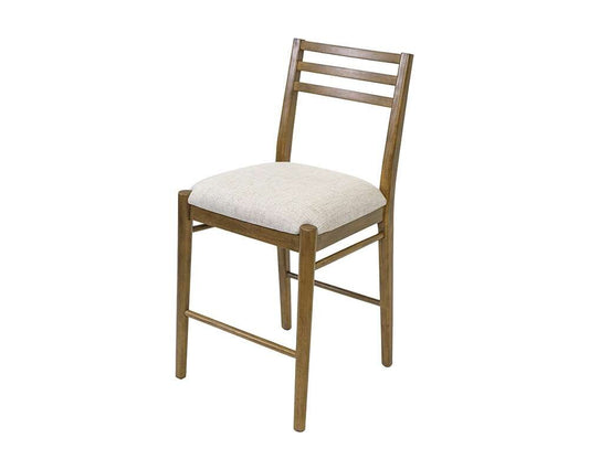 Martin Furniture - Lachlan - Two Wood Modern Counter Height Kitchen Chairs, Dining Seats, Brown - IMLN80KIT2 veiw 2