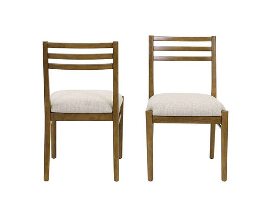 Martin Furniture - Lachlan - Two Wood Modern Slat Back Chairs, Dining Seats, Brown - IMLN70KIT2 veiw 1