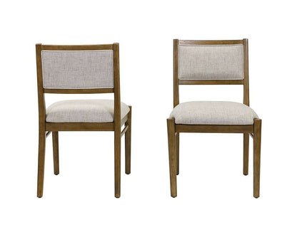 Martin Furniture - Lachlan - Two Wood Modern Upholstered Back Chairs, Dining Seats, Brown - IMLN71KIT2 veiw 1