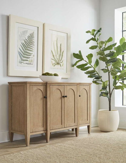 Martin Furniture - Laurel - Modern Wood Console, Wood Accent Cabinet, Entryway Console, Fully Assembled, Light Brown - IMLR669 veiw 1