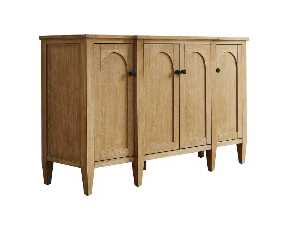 Martin Furniture - Laurel - Modern Wood Console, Wood Accent Cabinet, Entryway Console, Fully Assembled, Light Brown - IMLR669 veiw 2
