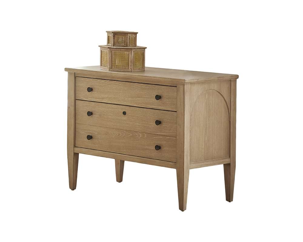 Martin Furniture - Laurel - Modern Wood Lateral File, Storage File Drawer, Office File Drawer, Fully Assembled, Light Brown - IMLR450 veiw 2
